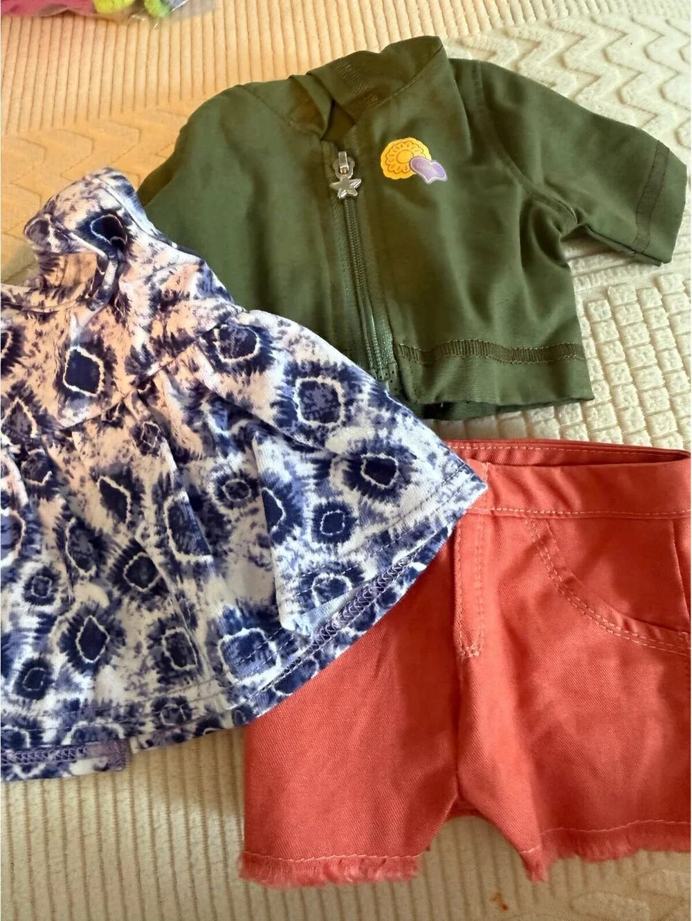 American Girl green hooded